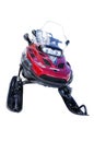 Ski-doo in white Royalty Free Stock Photo