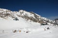 Ski facilities at Zugspitze Mountain, Germany Royalty Free Stock Photo