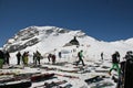 Ski facilities at Zugspitze Mountain, Germany Royalty Free Stock Photo