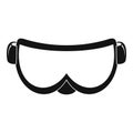 Ski glasses icon, simple style Royalty Free Stock Photo