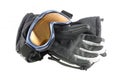 Ski goggles and gloves Royalty Free Stock Photo