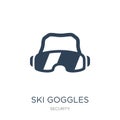 ski goggles icon in trendy design style. ski goggles icon isolated on white background. ski goggles vector icon simple and modern Royalty Free Stock Photo