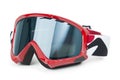 Ski Goggles isolated on white Royalty Free Stock Photo