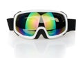 Ski goggles isolated on the white background Royalty Free Stock Photo