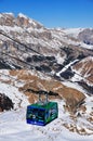 Ski Gondola in Arabba, Italy Royalty Free Stock Photo