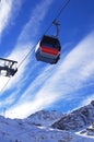 Ski gondola Royalty Free Stock Photo