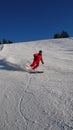 Ski Guide cornering fast La Clusaz France Blue Sky Piste Holiday Alps speed