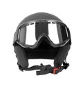 Ski helmet with goggles Royalty Free Stock Photo
