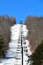 Ski hill chair lift