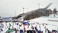Ski jump and ski festival at Holmenkollen, January 2018