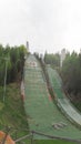 Ski Jump Matti NykÃÂ¤sen MÃÂ¤ki in summer Royalty Free Stock Photo
