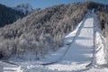 Ski Jump in Planica near Kranjska Gora, Slovenia Royalty Free Stock Photo