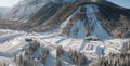 Ski Jump in Planica near Kranjska Gora, Slovenia Royalty Free Stock Photo