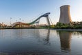 Ski jump platform of beijing 2021 winter olympics Royalty Free Stock Photo