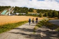 Ski jump slope in Lillehammer