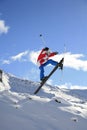 Ski jump in Snowpak, Ischgl, Austria Royalty Free Stock Photo