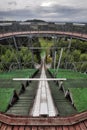 Ski jumping arena Royalty Free Stock Photo