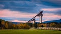 Ski jumps at Lake Placid New York