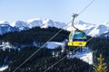 Ski lift in Alps