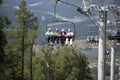 The ski lift in the Altai mountains