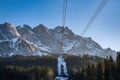 Ski lift for the ascent and descent of tourists