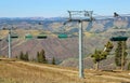 Ski lift on Aspen Mountain Royalty Free Stock Photo