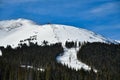 Ski lift at Breckenridge Ski resort. Extreme winter sports.