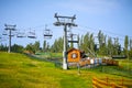 Ski Lift. Chairlift in summer. Royalty Free Stock Photo