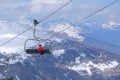 Ski lift in France