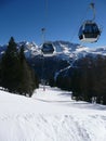 Ski lift gondola Royalty Free Stock Photo