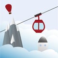 Ski Lift Gondola Royalty Free Stock Photo