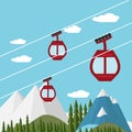 Ski Lift Gondola Royalty Free Stock Photo