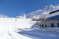 Ski-lift in the italian alps