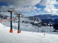 Ski lift in Kronplatz Royalty Free Stock Photo