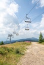 Ski Lift Landscape Royalty Free Stock Photo