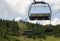 Ski Lift on Monte Zoncolan in Summer Royalty Free Stock Photo
