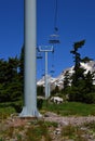 Ski Lift at Mount Hood, Volcano in the Cascade Range, Oregon Royalty Free Stock Photo