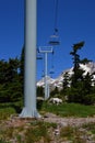 Ski Lift at Mount Hood, Volcano in the Cascade Range, Oregon Royalty Free Stock Photo