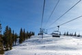 ski lift in the mountains Aspen Royalty Free Stock Photo