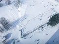 Ski-lift in Niseko Ski Resort, Hokkaido.