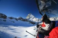 Ski lift over Matterhorn