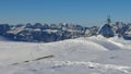 Ski lift in the Pizol ski area Royalty Free Stock Photo