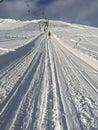 ski lift with rope Royalty Free Stock Photo