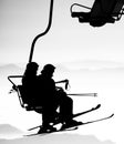 Ski lift Royalty Free Stock Photo