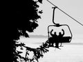 Ski lift Royalty Free Stock Photo