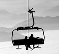 Ski lift Royalty Free Stock Photo