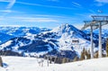 Ski lift. Ski resort Brixen im Thalef. Mountain Hohe Salve