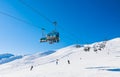 Ski lift. Ski resort Livigno.