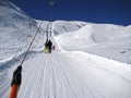 Ski Lift Winter Switzerland.