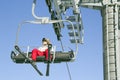 Ski Lift In Yong Pyong Korea Royalty Free Stock Photo